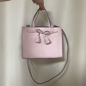 kate spade powder Pink Tote Bag work Handbag Barbie pink sanrio Ribbon coquette